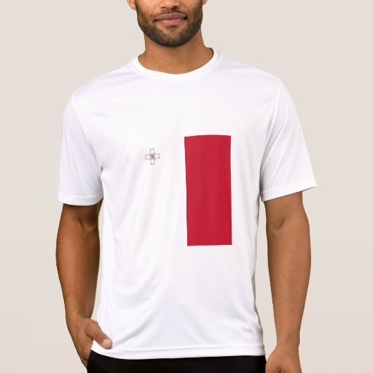 Maltese vlag t-shirt (Voorkant)