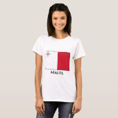 Maltese vlag t-shirt (Voorkant volledig)