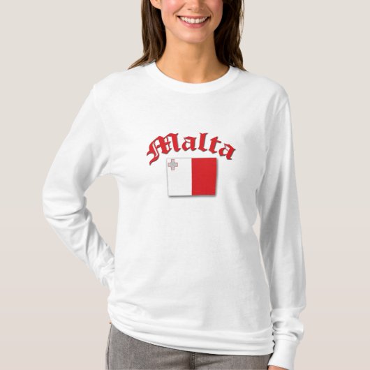 Maltese vlag t-shirt (Voorkant)