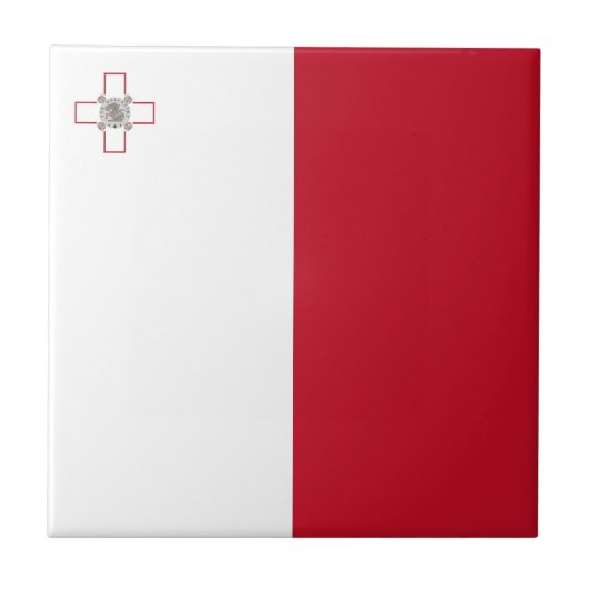 Maltese vlag tegeltje (Voorkant)