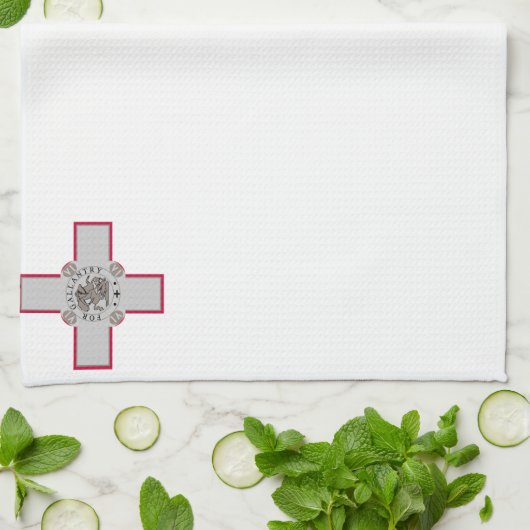 Maltese vlag theedoek (Gevouwen)