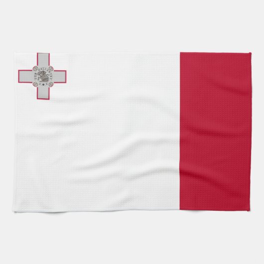 Maltese vlag theedoek (Horizontaal)