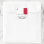 Maltese vlag vierkante sticker (Tas)