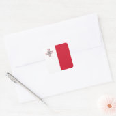 Maltese vlag vierkante sticker (Envelop)