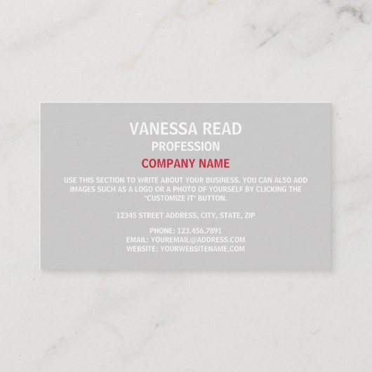 Maltese Vlag, Vlag van Malta Visitekaartje (Achterkant)