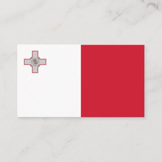Maltese Vlag, Vlag van Malta Visitekaartje (Voorkant)