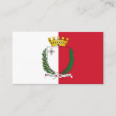Maltese Vlag & Wapen, Vlag van Malta Visitekaartje (Voorkant)