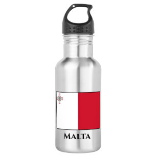 Maltese vlag waterfles 