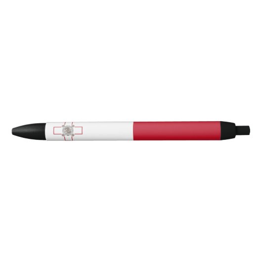 Maltese vlag zwarte inkt pen (Voorkant)
