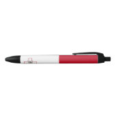 Maltese vlag zwarte inkt pen (Bovenkant)