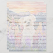 Maltese voering - briefpapier van 8,5 x 11 inch (Voorkant / Achterkant)