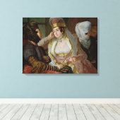Maltese vrouwen canvas afdruk (Insitu (Houten vloer))