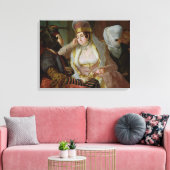 Maltese vrouwen canvas afdruk (Insitu (Woonkamer))