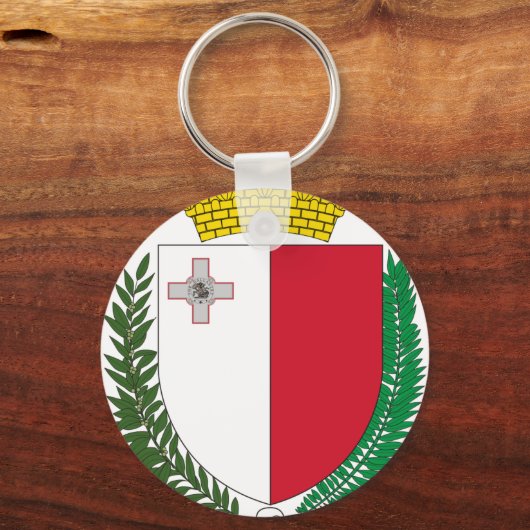 Maltese wapenmantel sleutelhanger (Voorkant)