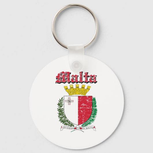 Maltese wapenschild design sleutelhanger (Voorkant)