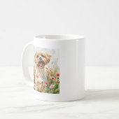 Maltese Watercolor Mug Koffiemok (Voorkant links)