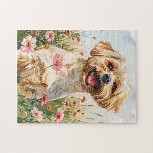 Maltese Watercolor Puzzle Legpuzzel (Horizontaal)