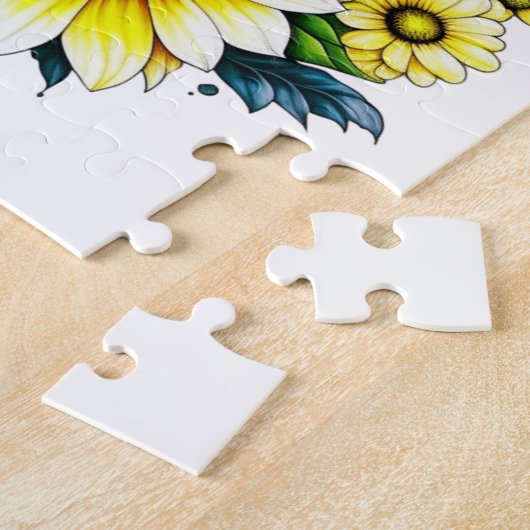 Maltese Waterverf Ai Art voor Hondenbezitters Legpuzzel (Zijkant)