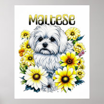 Maltese Waterverf Ai Art voor Hondenbezitters