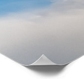 ☁️ Maltese Winter Blue Poster (Hoek)