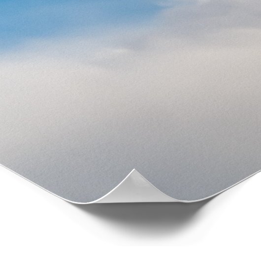 ☁️ Maltese Winter Blue Poster (Hoek)