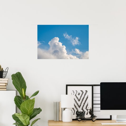 ☁️ Maltese Winter Blue Poster (Thuiskantoor)