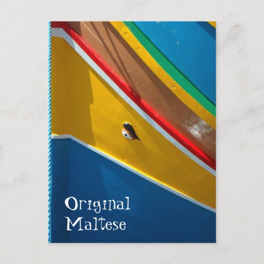 Maltesisches Fischerboot | Marsaxlokk - Malta Briefkaart (Voorkant)
