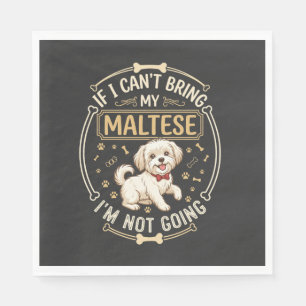 Maltezer gaat niet met rode strik hond Botten Fram Servet