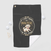 Maltezer gaat niet met rode vlinderdas bottenframe golfhanddoek (Insitu)
