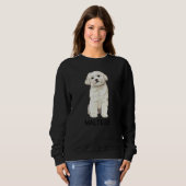 Maltezer Gekke Hond Trui (Voorkant volledig)
