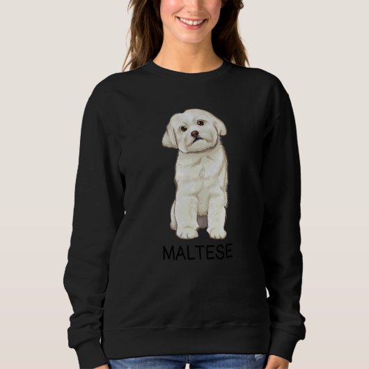 Maltezer Gekke Hond Trui (Voorkant)