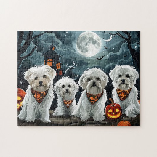 Maltezer Halloween Griezelen Legpuzzel (Horizontaal)