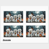 Maltezer Halloween Griezelen Rechthoekige Sticker (Vel)