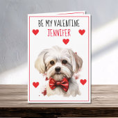 Maltezer Hond I Woof You Valentijn Kaart