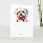 Maltezer Hond I Woof You Valentijn Kaart (Achterkant)