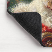 Maltezer Hond Kerst Feestelijk Muismat (Hoek)