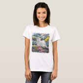 Maltezer Hond Kunst T-shirt (Voorkant volledig)