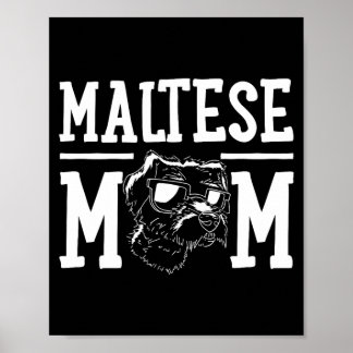 Maltezer Hond Moeder Mama Cadeau Poster