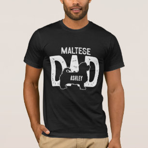 Maltezer Hond Papa Puppy Papa T-shirt