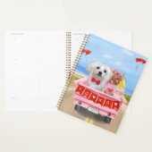 Maltezer hond Valentijnsdag vrachtwagen Planner (Display)