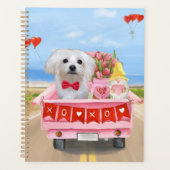 Maltezer hond Valentijnsdag vrachtwagen Planner (Voorkant)