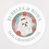 Maltezer Hond Waterdichte Sticker Vellen (Design 1)