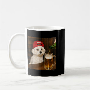 Maltezer Hondenliefhebbers Drinken Bier Grappige G Koffiemok