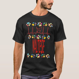 Maltezer Ik hou van mijn Maltezer hondenbezitter M T-shirt
