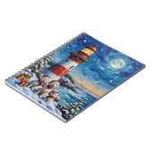 Maltezer Kerst Vuurtoren Vakantie Notitieboek (Linkerzijde)