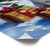 Maltezer Kerst Vuurtoren Vakantie Perfect Poster (Hoek)