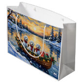 Maltezer Kerstboot Vakantie Groot Cadeauzakje (Achterkant Gekanteld)