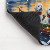 Maltezer Kerstboot Vakantie Muismat (Hoek)