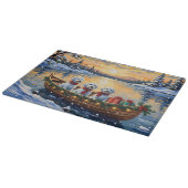 Maltezer Kerstboot Vakantie Snijplank (Hoek)