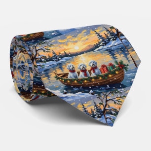 Maltezer Kerstboot Vakantie Stropdas